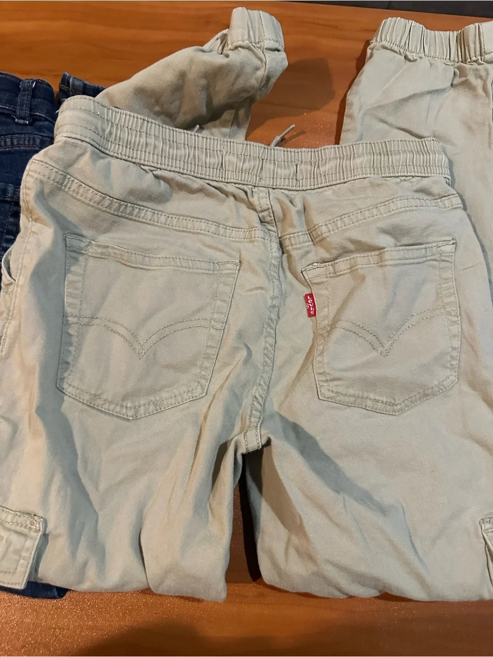 Lot of 2 Boys Pants Size 10/M: Cargo Joggers & Stretch Denim Jeans